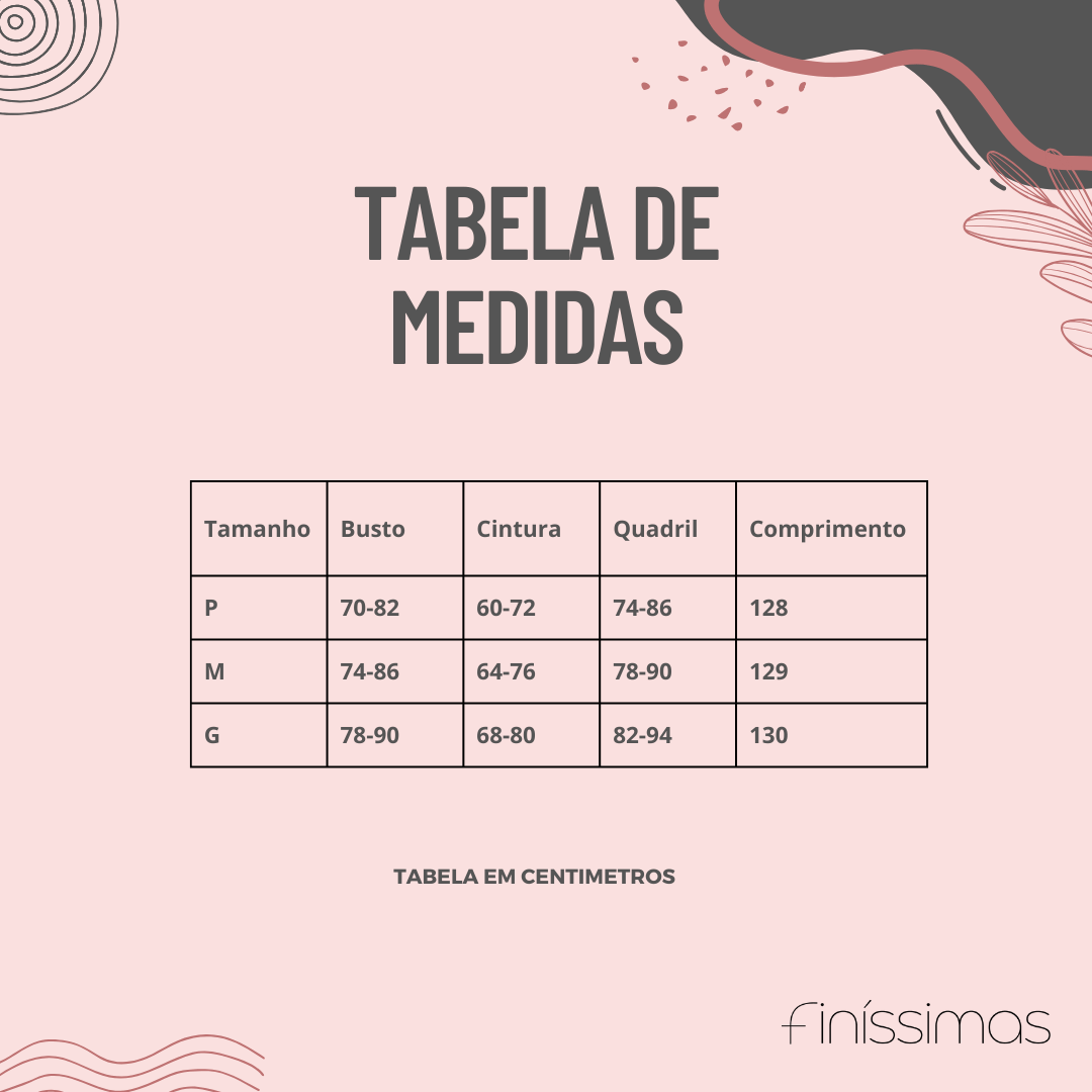 Tabela de Medidas