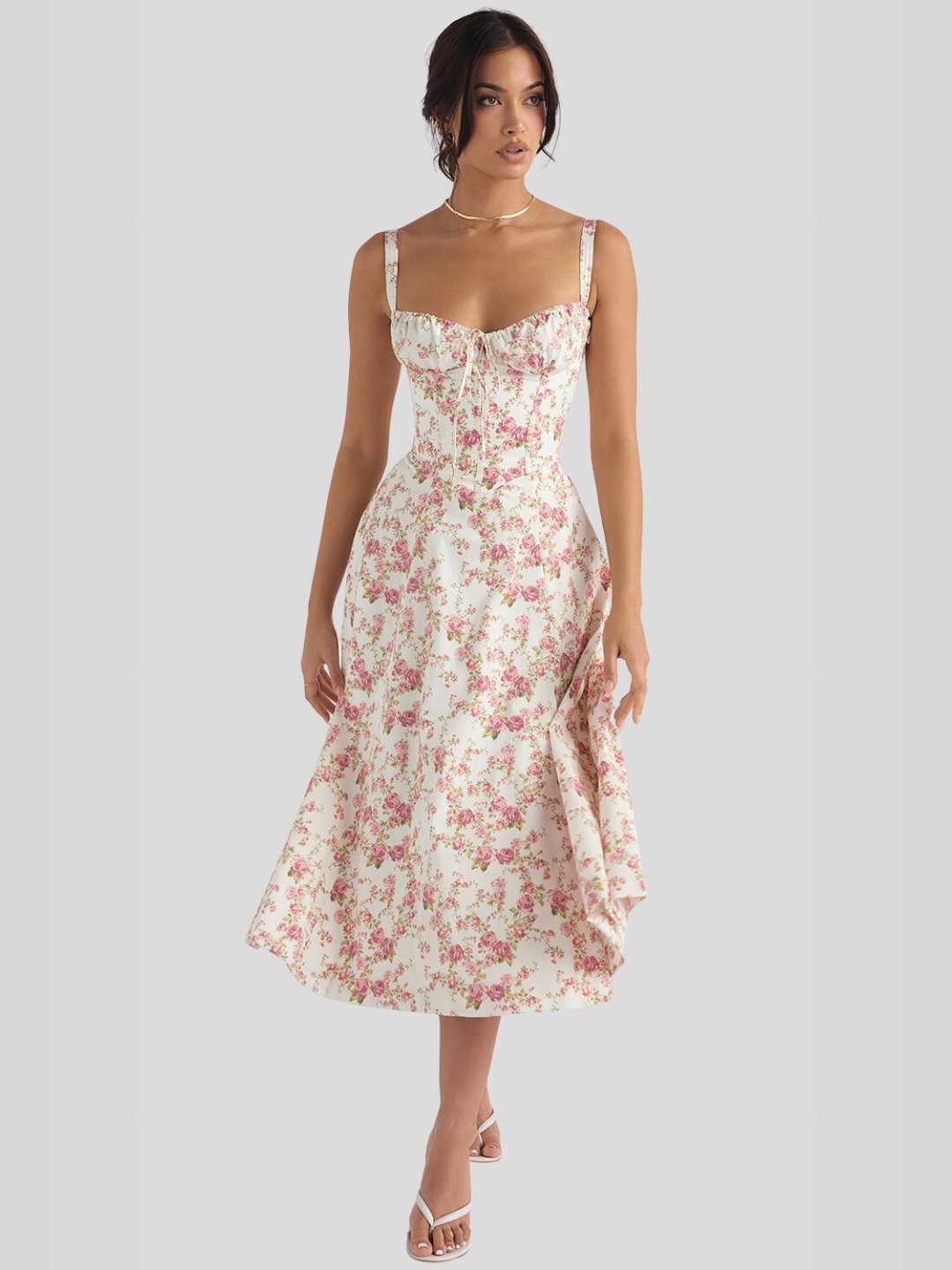 Vestido Midi Floral Camile